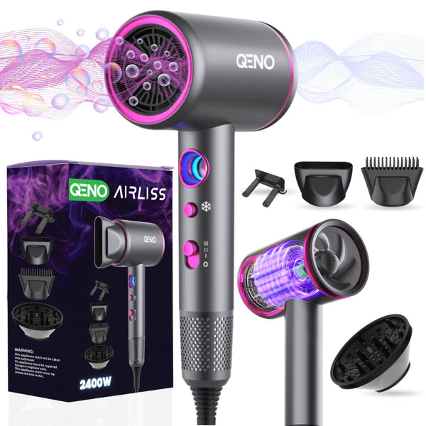 Uscator De par Profesional Feon, Qeno® AirLiss Ultra-Puternic De 2400 W