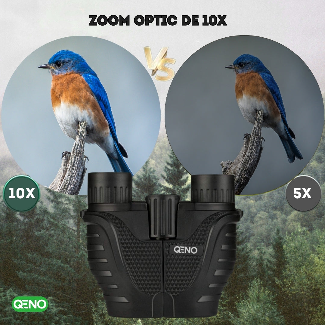 Binoclu 10x25 Qeno®️ Lentile Premium Prism BAK4