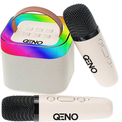 Set Boxa Bluetooth 5.3 Karaoke Cu 2 Microfoane Wireless DoReMi Qeno® Resigilat — poza 1