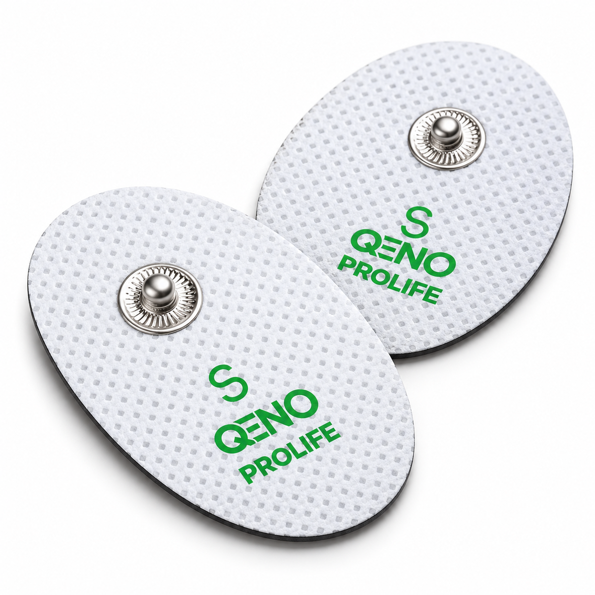 Set 2 Electrozi / Paduri Qeno® Cu Gel, Pentru Aparat Electrostimulare 2.5 x 1.5 Alb — poza 1