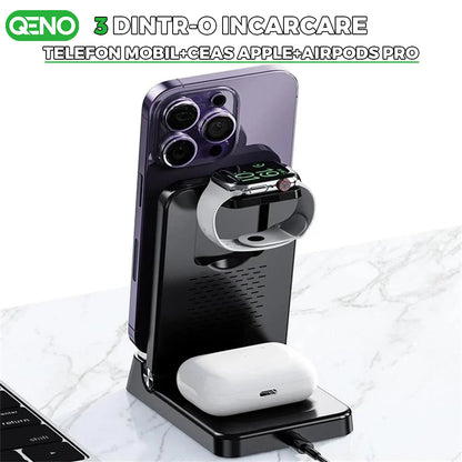 Incarcator Wireless 4in1 Qeno® Resigilat