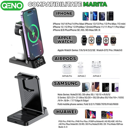 Incarcator Wireless 4in1 Qeno® Resigilat