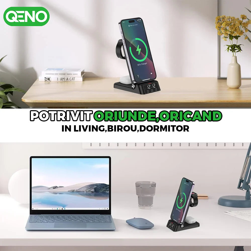 Incarcator Wireless 4in1 Qeno® Resigilat