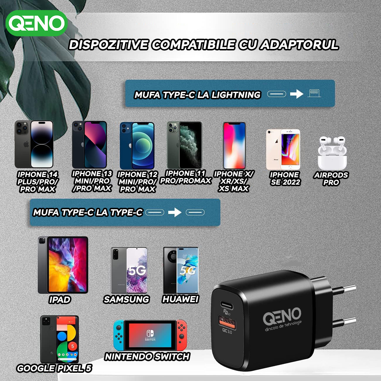 Incarcator Telefon 20W QENO®