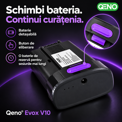 Baterie suplimentara pentru aspirator Qeno® Evox V10, Li-ion, 2500 mAh, 25,9 V, detasabila