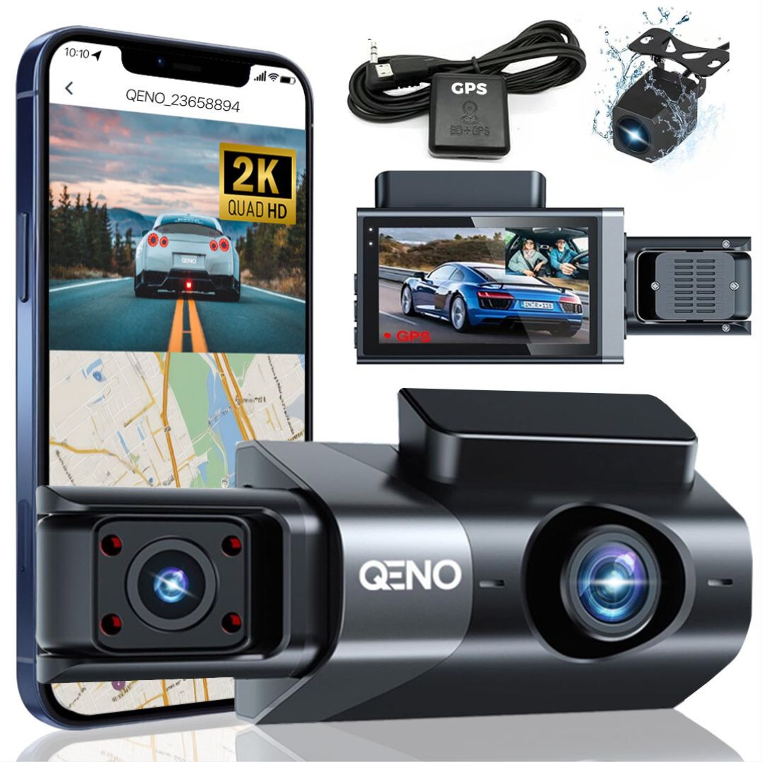 Camera Auto De Bord Tripla GoSafe, 2K Full HD-1440P Resigilat