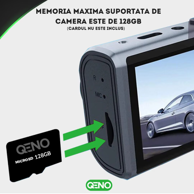 Camera Auto De Bord DVR Trio Qeno® High PRO Full HD 1080P