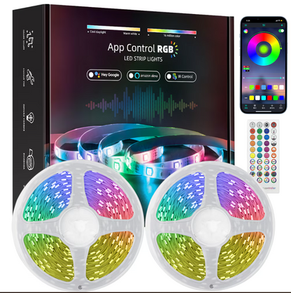 Banda LED RGB Qeno™ 10 Metri (2 role x 5 m)