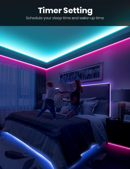 Banda LED RGB Qeno™ 10 Metri (2 role x 5 m)