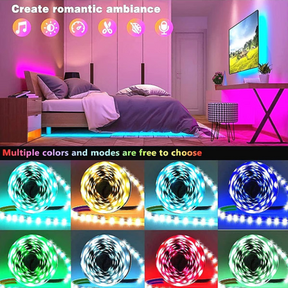 Banda LED RGB Qeno™ 10 Metri (2 role x 5 m)