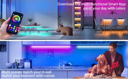 Banda LED RGB Qeno™ 10 Metri (2 role x 5 m)