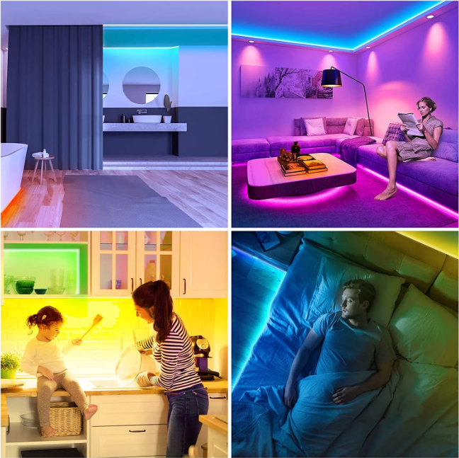 Banda LED RGB Qeno™ 10 Metri (2 role x 5 m)