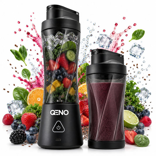 Mini Blender Portabil Electric, QENO® BlendyMAX, 360W