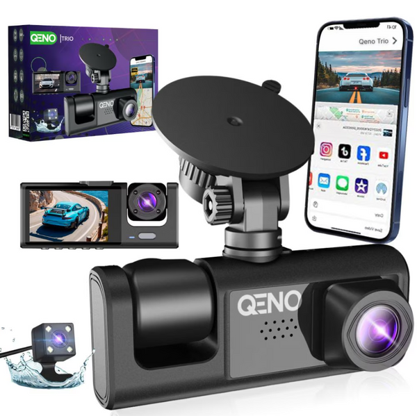 Camera Auto De Bord DVR Trio Qeno® High PRO Full HD 1080P