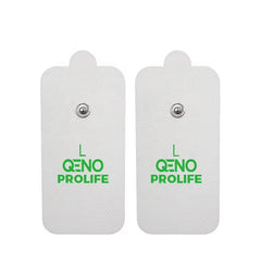 Set 2 Electrozi / Paduri Qeno® Cu Gel, Pentru Aparat Electrostimulare 9 x 4 Alb — poza 1