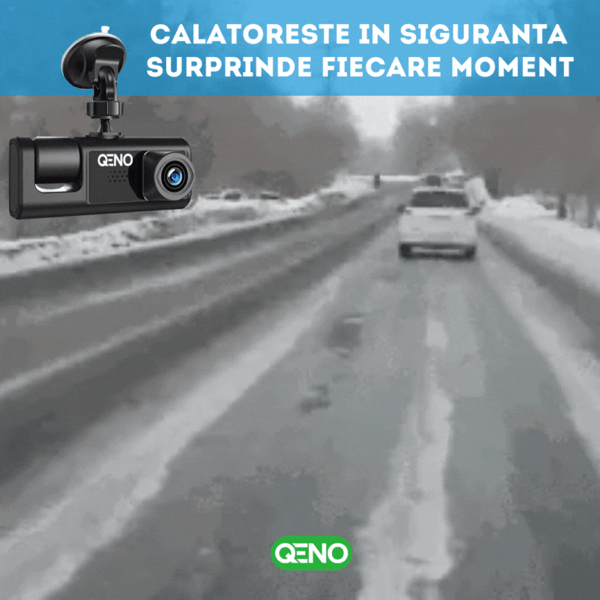 Camera Auto De Bord DVR Trio Qeno® High PRO Full HD 1080P