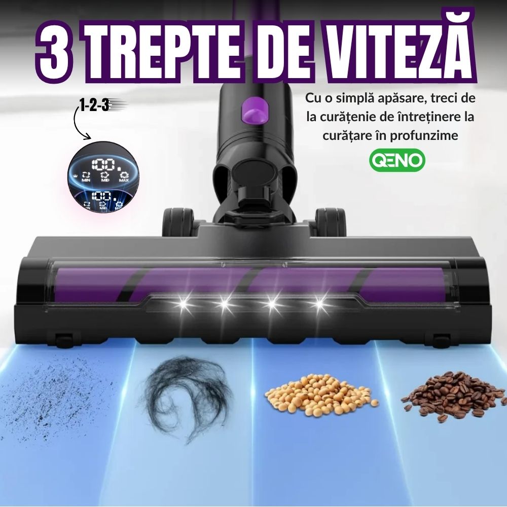 Aspirator Vertical Fara Fir Cu Brat Flexibil Qeno eVOXv10