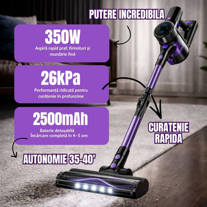 Aspirator Vertical Fara Fir Cu Brat Flexibil Qeno eVOXv10