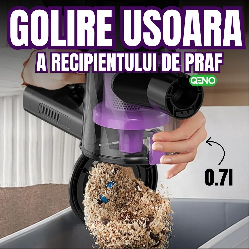 Aspirator Vertical Fara Fir Cu Brat Flexibil Qeno eVOXv10