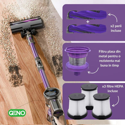 Aspirator Vertical Fara Fir Cu Brat Flexibil Qeno eVOXv10